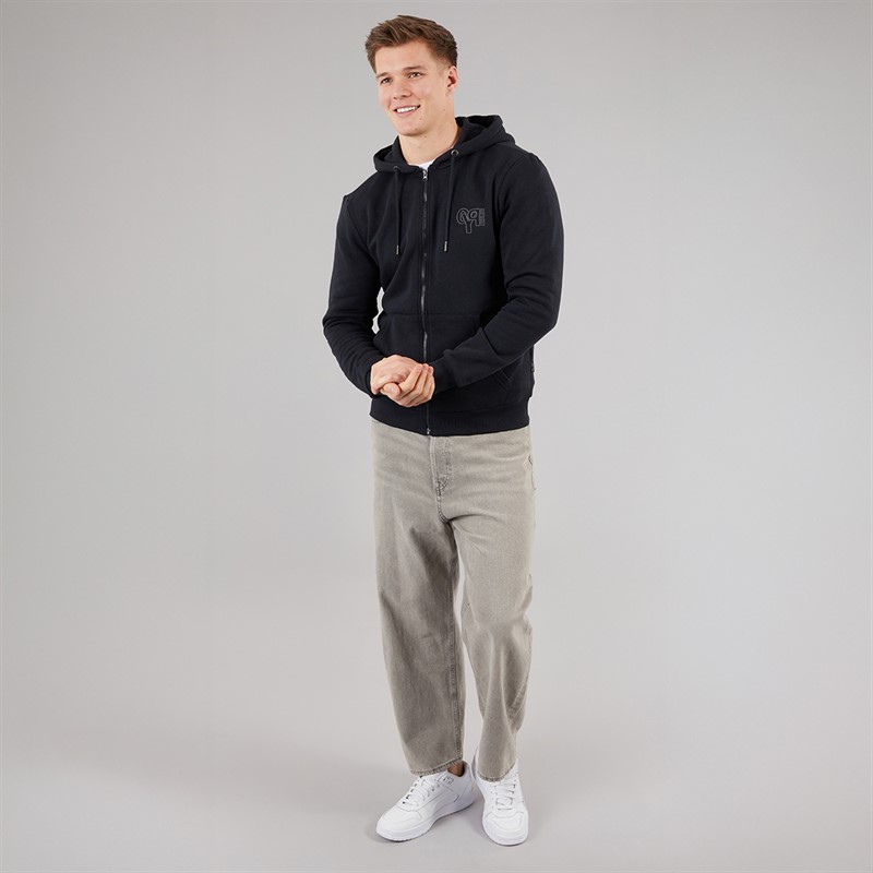 Blend Bluza z kapturem na zamek dla niego kolor Czarny