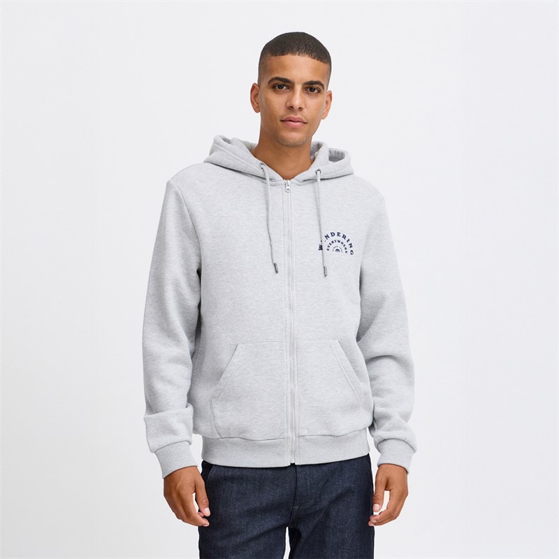 Blend Sweat à Capuche zippé Homme Stone Mix