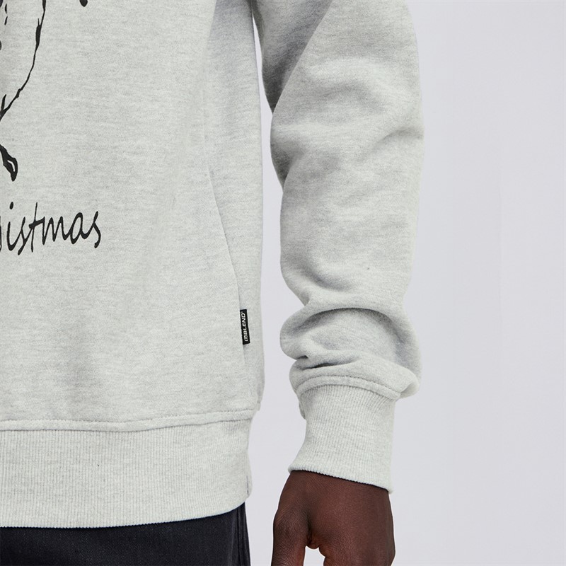Blend Sweatshirt de Noël Homme Stone Mix