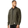 Fat Moose Herre Wyatt Garment Dyed Langærmet shirts Kakigrøn