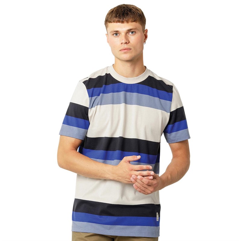 Fat Moose Męskie Caleb Cotton T-shirty Wielobarwny