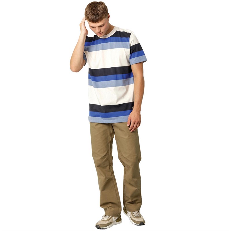 Fat Moose Męskie Caleb Cotton T-shirty Wielobarwny