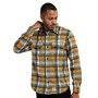 Fat Moose Herre Adrian Cotton Check Langærmet shirts Gul