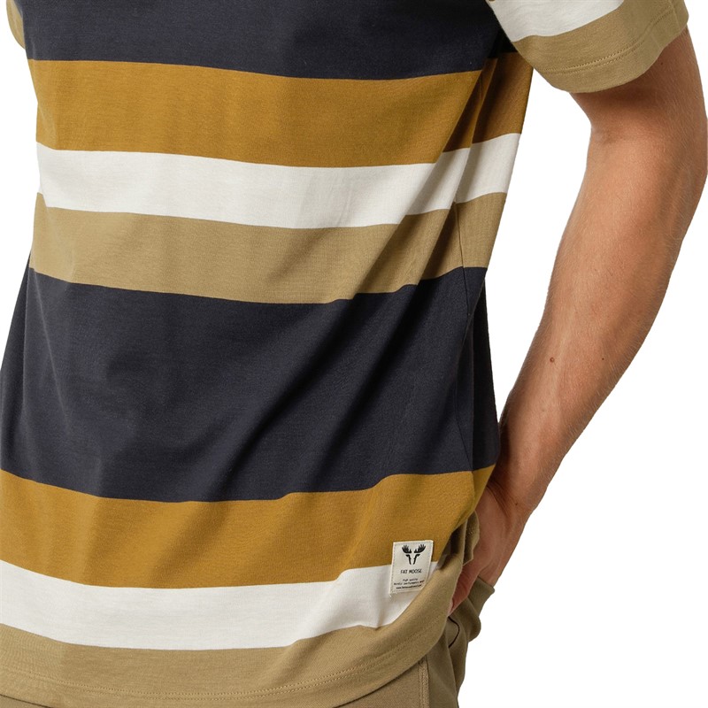 Fat Moose T-Shirts Caleb Cotton Homme Multicolore
