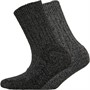 Hewitt & Munro Womens Two Pack Wool Blend Boot Socks White/Charcoal