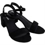 Refresh Womens Mid-Heel Ankle Strap Sandals Black