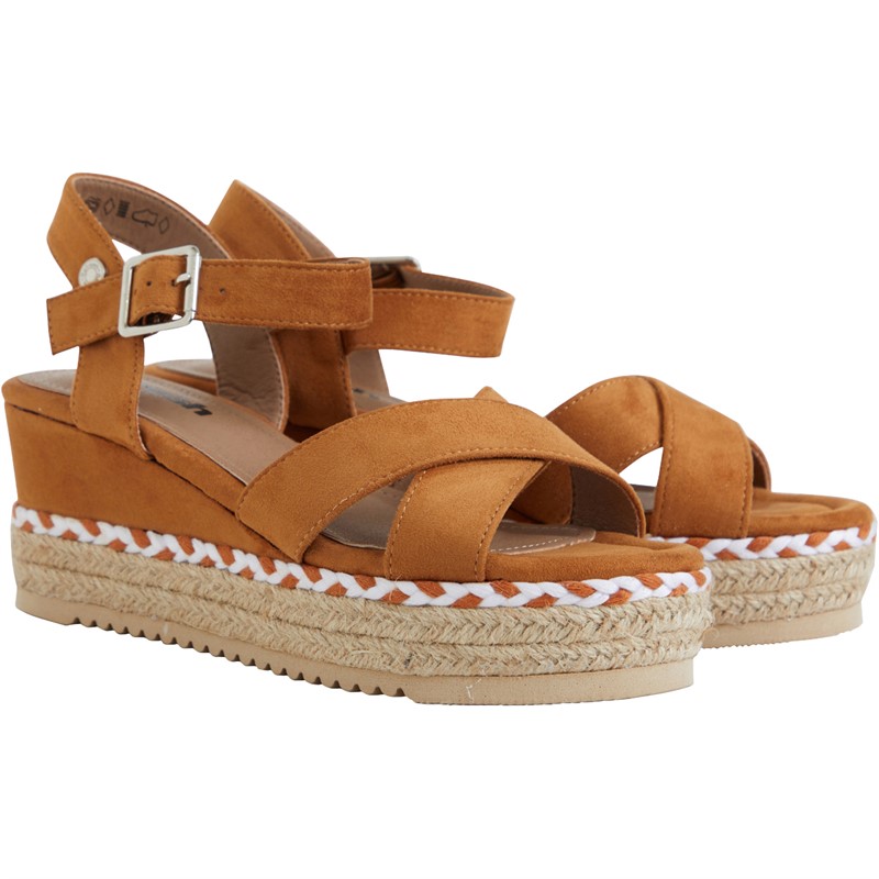 Refresh Womens 170587 Microfiber Sandals Camel