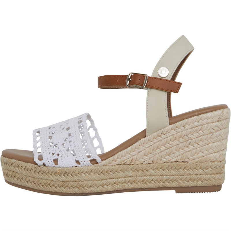 Refresh Womens 170701 Textile Combined Sandals White