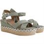 Refresh Womens 170587 Microfiber Sandals Khaki
