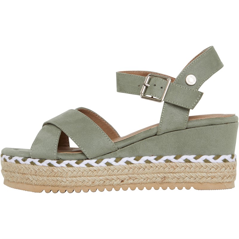 Refresh Womens 170587 Microfiber Sandals Khaki