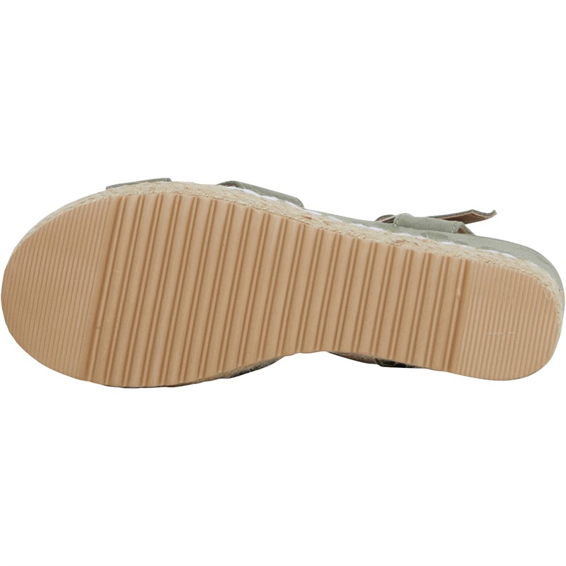 Refresh Womens 170587 Microfiber Sandals Khaki