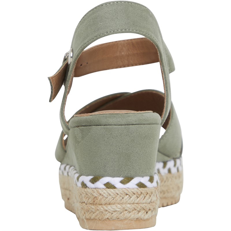 Refresh Womens 170587 Microfiber Sandals Khaki