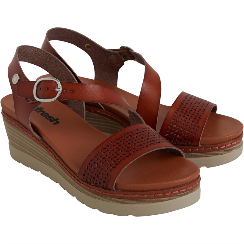 Refresh Womens 170779 PU Sandals Camel