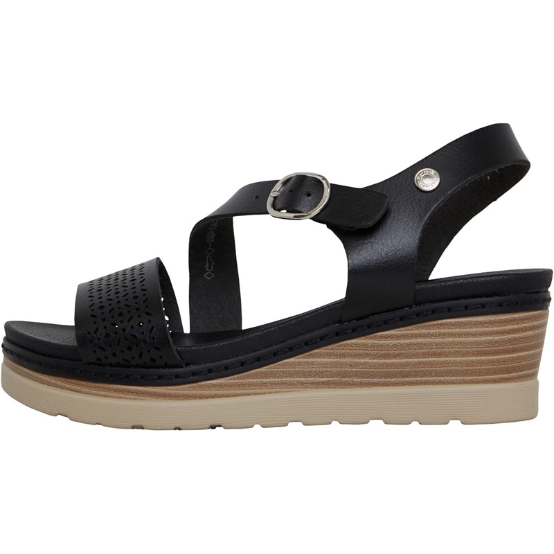 Refresh Womens 170779 PU Sandals Black