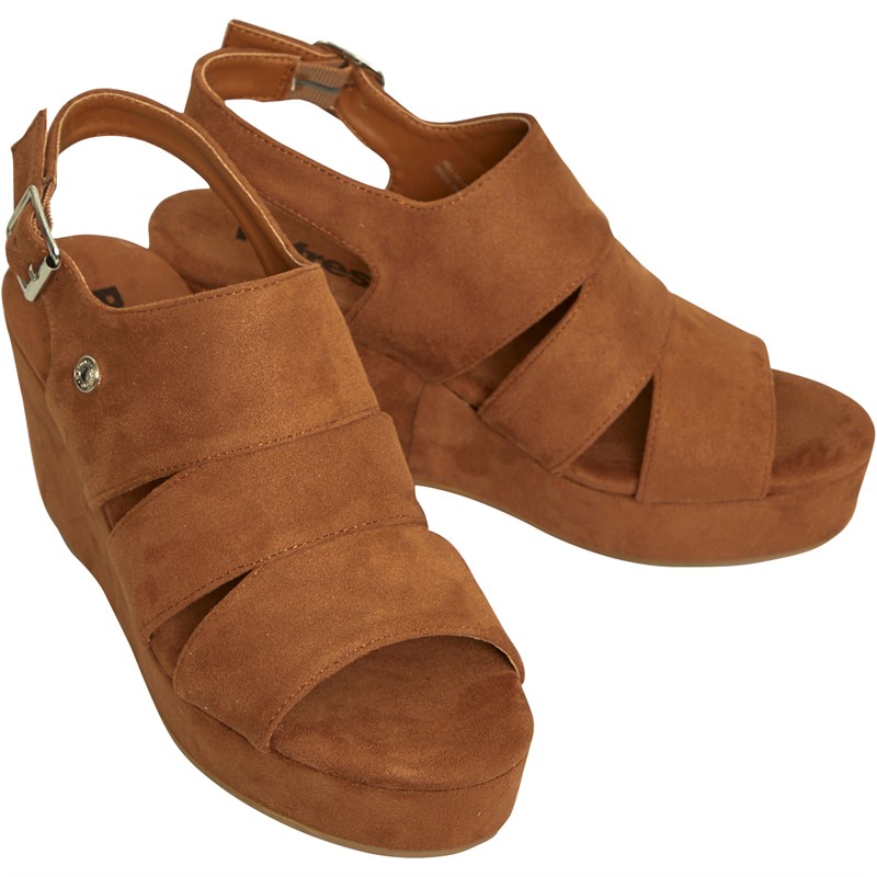 Refresh Womens 170868 Microfiber Sandals Camel