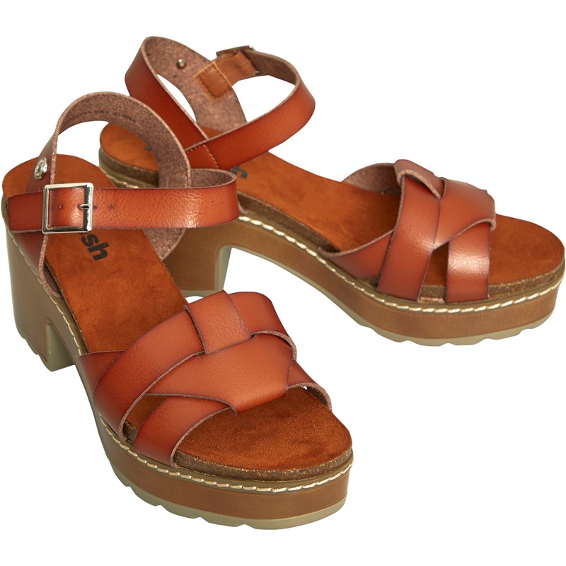 Refresh Womens 170786 PU Sandals Camel