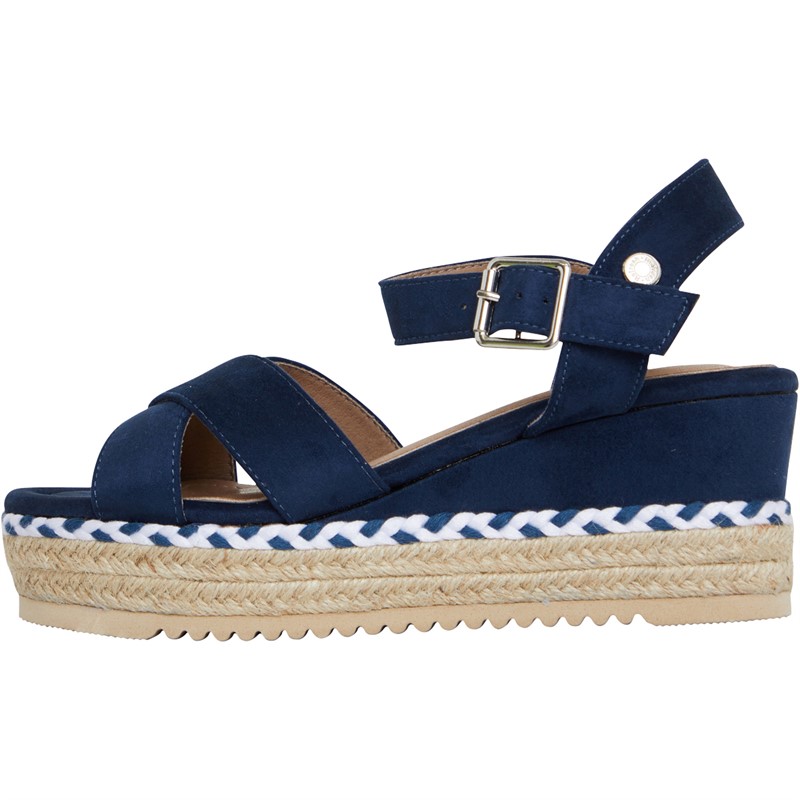 Refresh Womens 170587 Microfiber Sandals Navy