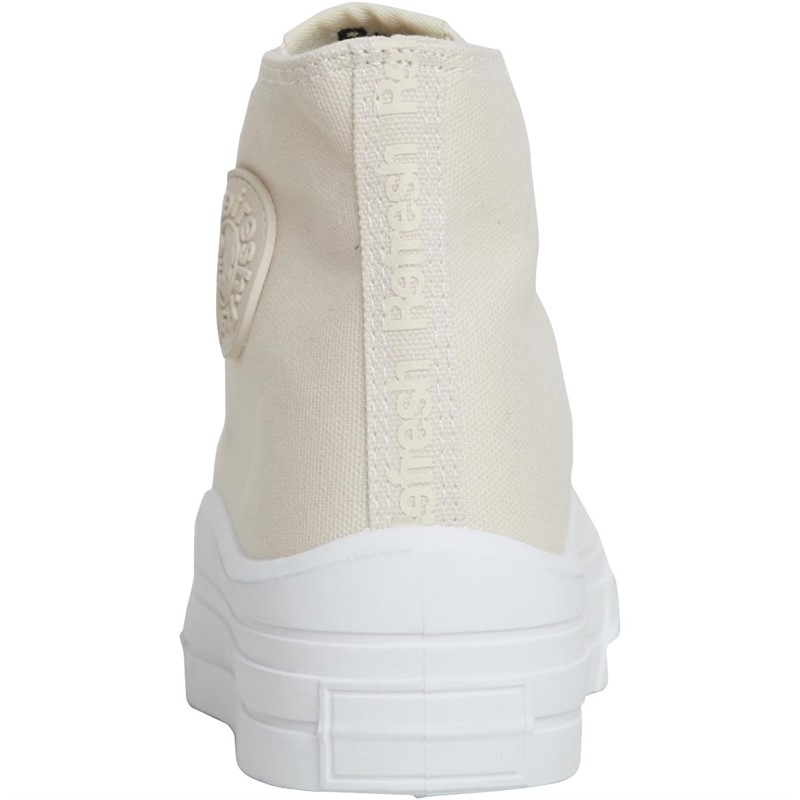 Refresh Womens 170676 Hi-Top Canvas Trainers Beige