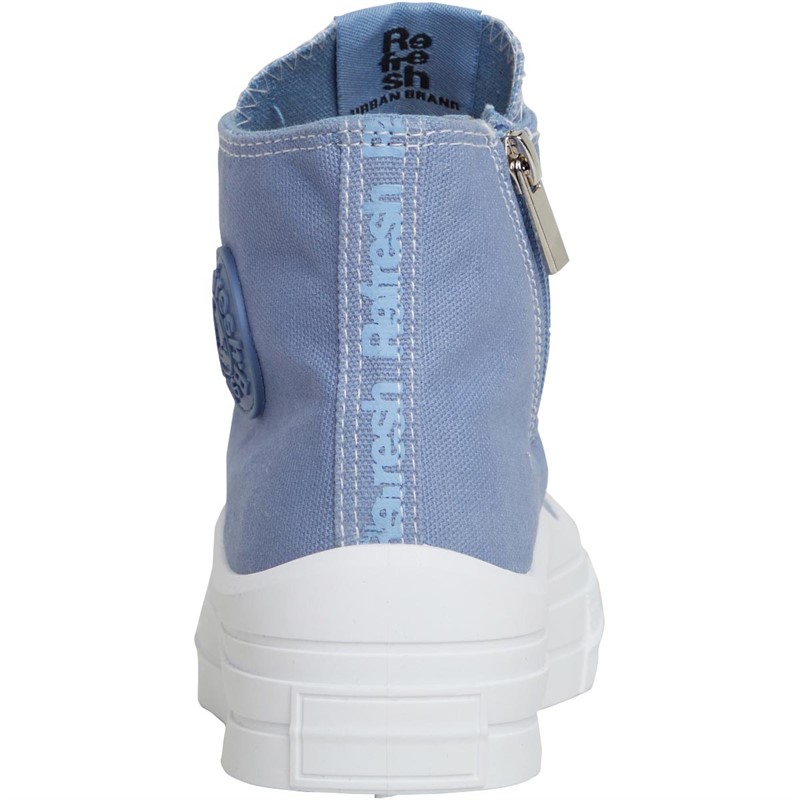 Refresh Womens 170676 Hi-Top Canvas Trainers Jeans