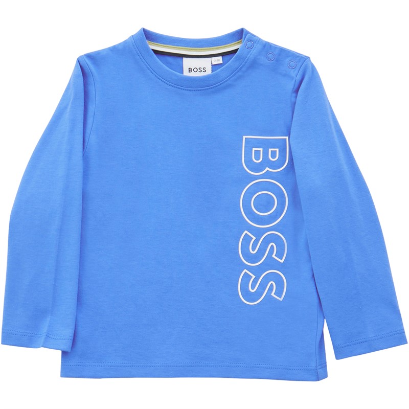 BOSS Boys Long Sleeve T-Shirt Navy