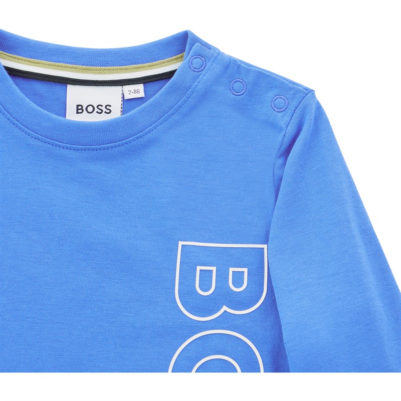 BOSS Boys Long Sleeve T-Shirt Navy