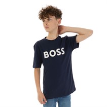 BOSS Jongens T-shirt Navy