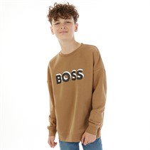 BOSS Boys Sweatshirt Stone