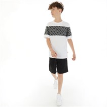 BOSS Boys T-Shirt And Shorts Co-Ord Set White