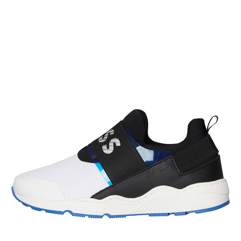 BOSS Boys Casual 3 D2 Trainers Electric Blue