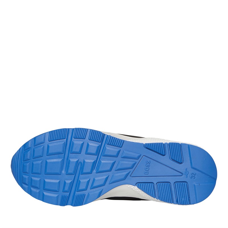 BOSS Boys Casual 3 D2 Trainers Electric Blue