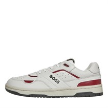 BOSS Junior Boys Logo Court Trainers White