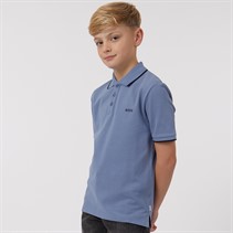 BOSS Boys Short Sleeve Polo Medium Grey