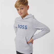 BOSS Boys Hoodie Chine Grey