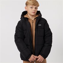 BOSS  Junge Steppjacke Schwarz