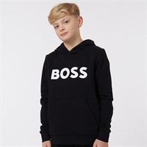 BOSS Jongens Hoodie Zwart