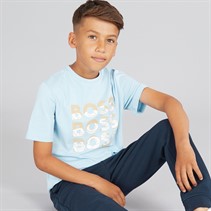BOSS T-shirt Garçon Bleu Persan