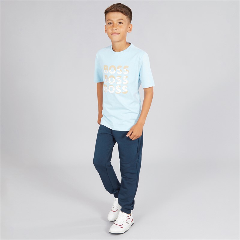 BOSS T-shirt Garçon Bleu Persan