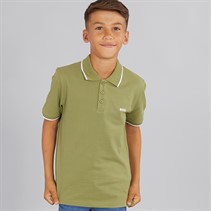 BOSS Boys Short Sleeve Polo Dark Green