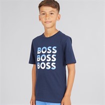 BOSS T-shirt Garçon Marine