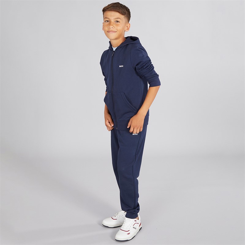 BOSS Sweat à Capuche Garçon Marine