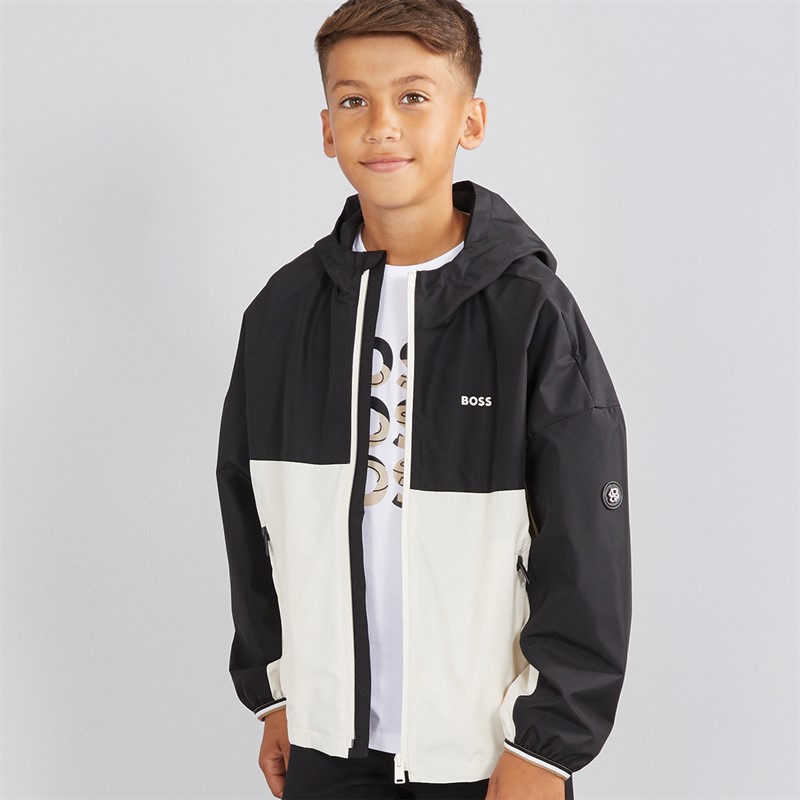 BOSS Boys Jacket Black - Size 12Y