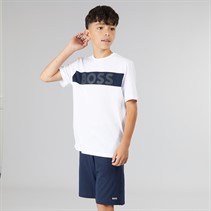 BOSS Boys T-Shirt And Bermuda Shorts Set White