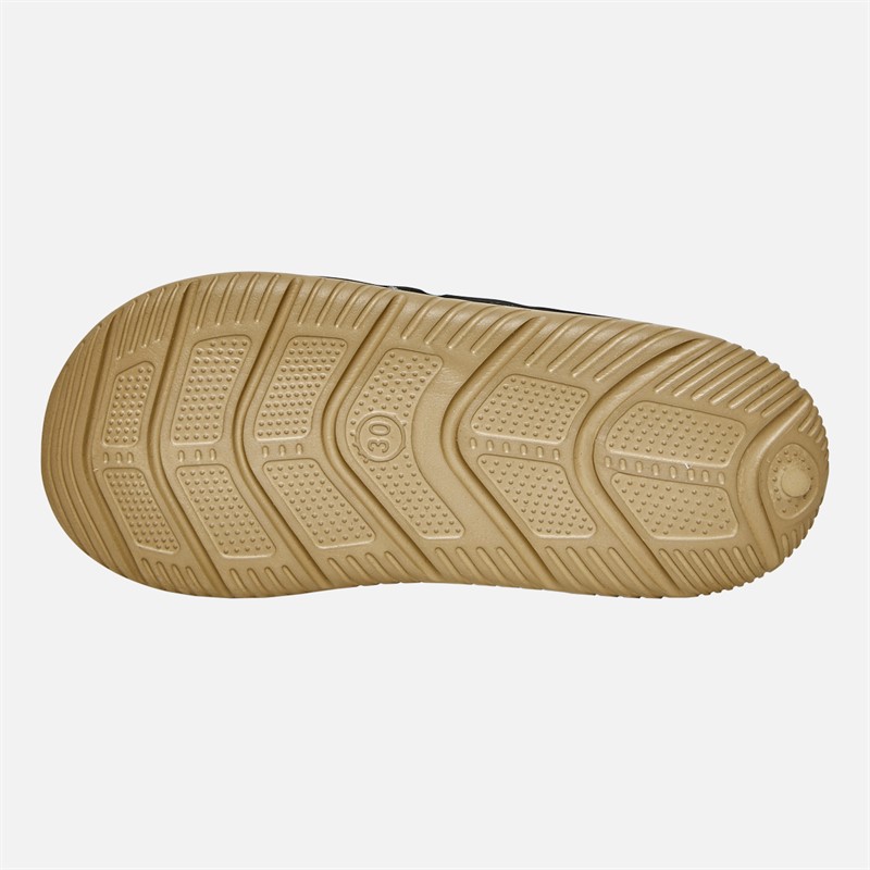 BOSS Jongens Logo Klittenband Sandalen Zwart