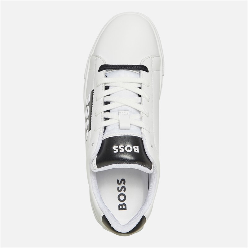 BOSS Junior Jongens Cupsole Trainers Wit