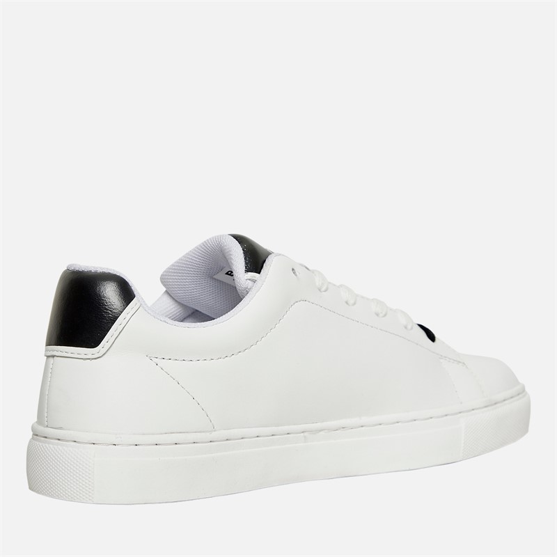 BOSS Junior Jongens Cupsole Trainers Wit