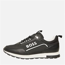 BOSS Junior Boys Retro Trainers Black