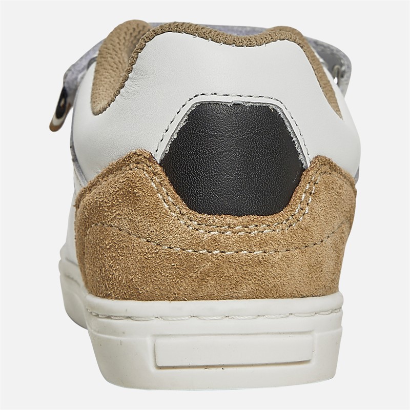 BOSS Jongens Logo Klittenband Cupzool Sneakers Wit
