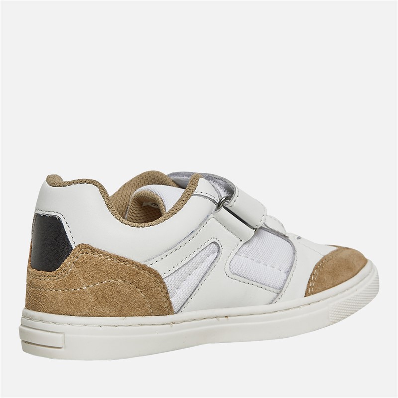 BOSS Jongens Logo Klittenband Cupzool Sneakers Wit