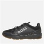 BOSS Junior Jongens Gebreide Logo Sneakers Zwart