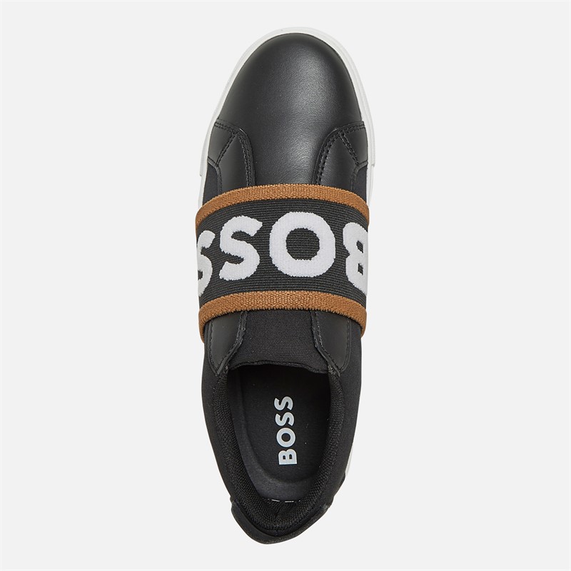 BOSS Baskets Logo Élastique Garçon Juniors Noir